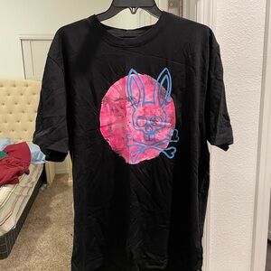 Black Psycho Bunny Graphic T-Shirt xl